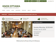 Tablet Screenshot of knoxottawa.ca